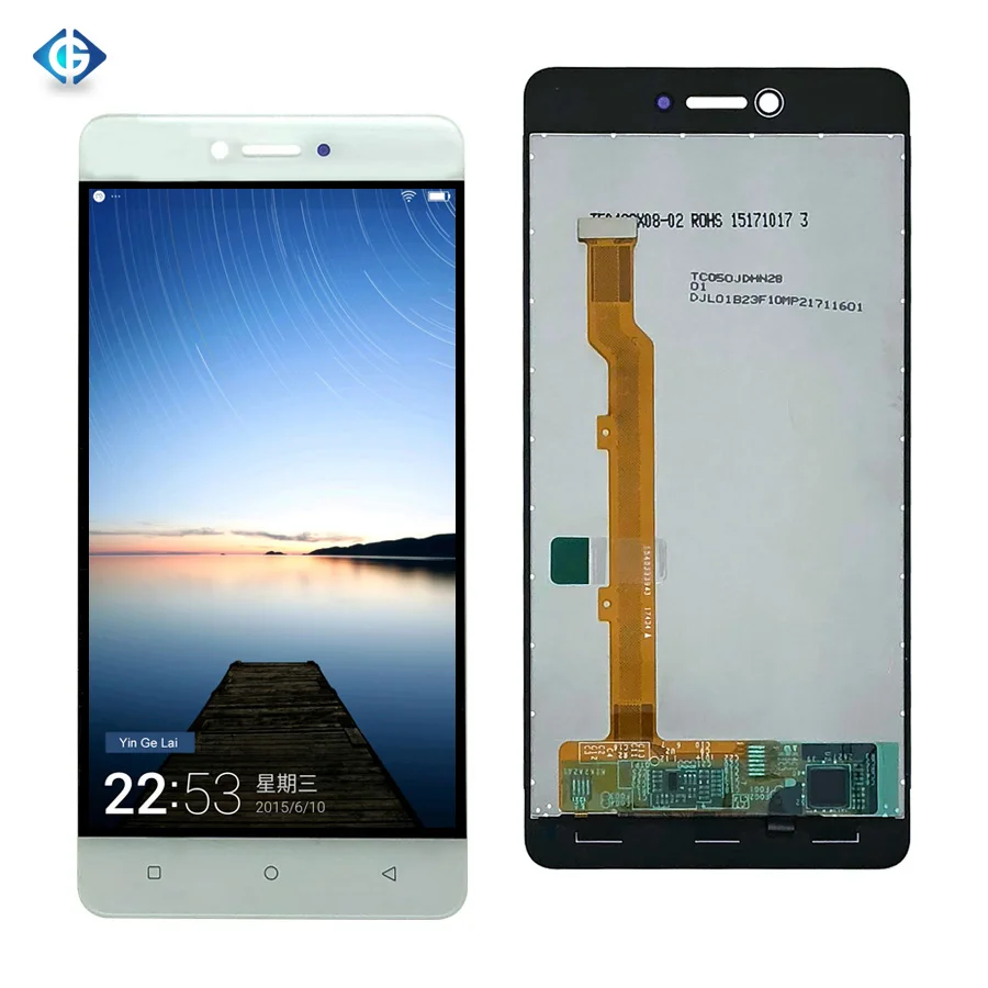 

Mobile Phone Spare Parts for Gionee 5'' Display LCD Screen with Touch Panel Digitizer Assembly for Gionee F100 LCD, White