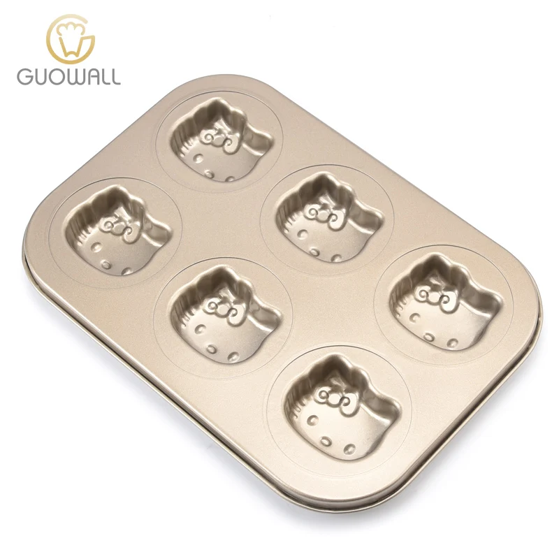 

Gold Coated 6-Cup Highly Welcomed Non-Stick Microwave Safe Muffin Pan