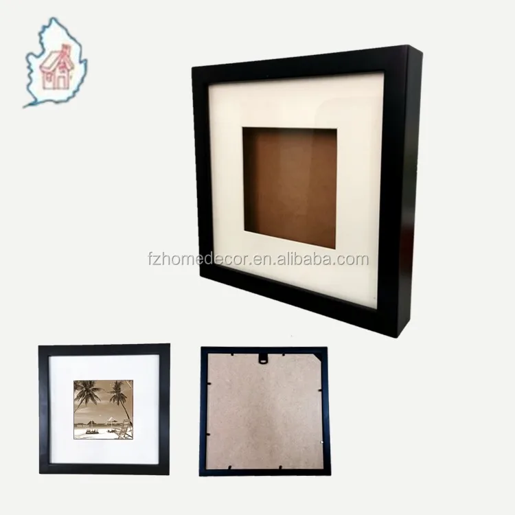 Handmade 5x7 Wall Art Bulk Wood Deep Shadow Wooden 3d Box Frames For