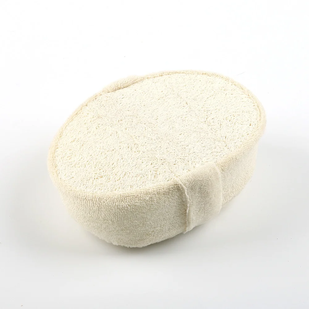 100% natural loofah bath sponge for shower exfoliating scrub