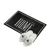 Simple black and white words print mat Multifunctional bath carpet door mat