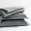 China Wholesale supplier quilt design 3 pieces 100% Cotton Gray Microfiber Bedspread quilting