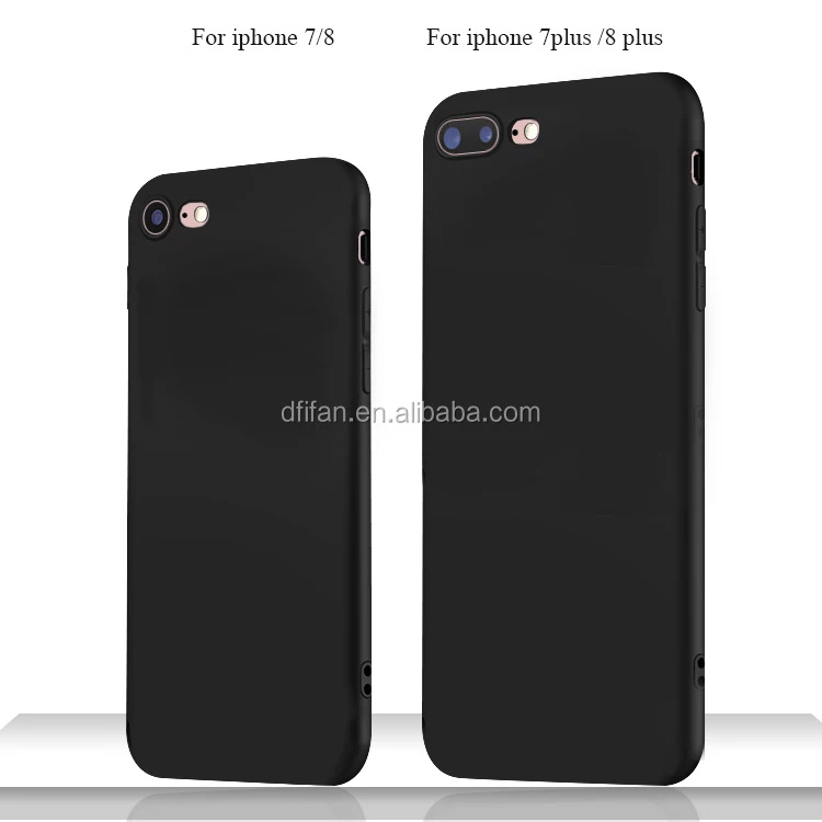 

DFIFAN Soft TPU Protective Black Case for iPhone 7 8 personalised case for Apple iPhone 7 Plus 8 plus for Iphone 8 cover case