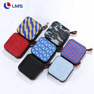 Amazon Newest T5 Square Fabric Design Portable super bass Wireless outdoor stereo fabric bluetooth Speaker