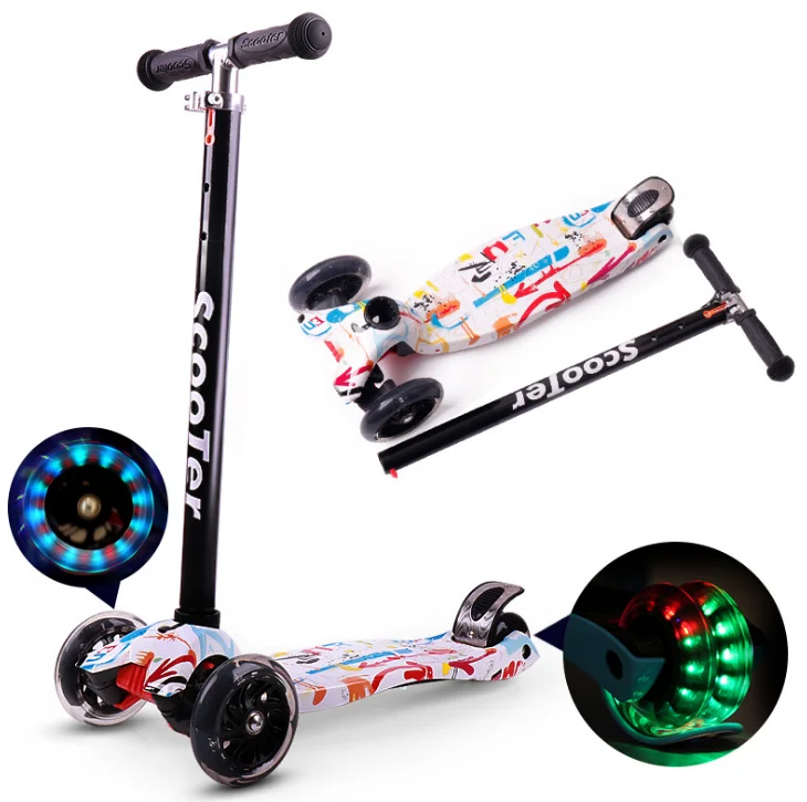 Push Board Pump Action Scooter Kids With Handbrake & Compact Fold Buy Scooter Kids Product on