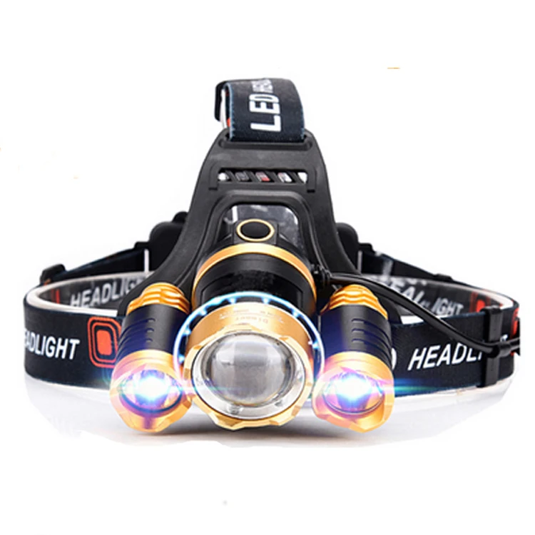 manufacturers high power zoom bright led lithium battery torch headlamp cob rechargeable sensor miner head light