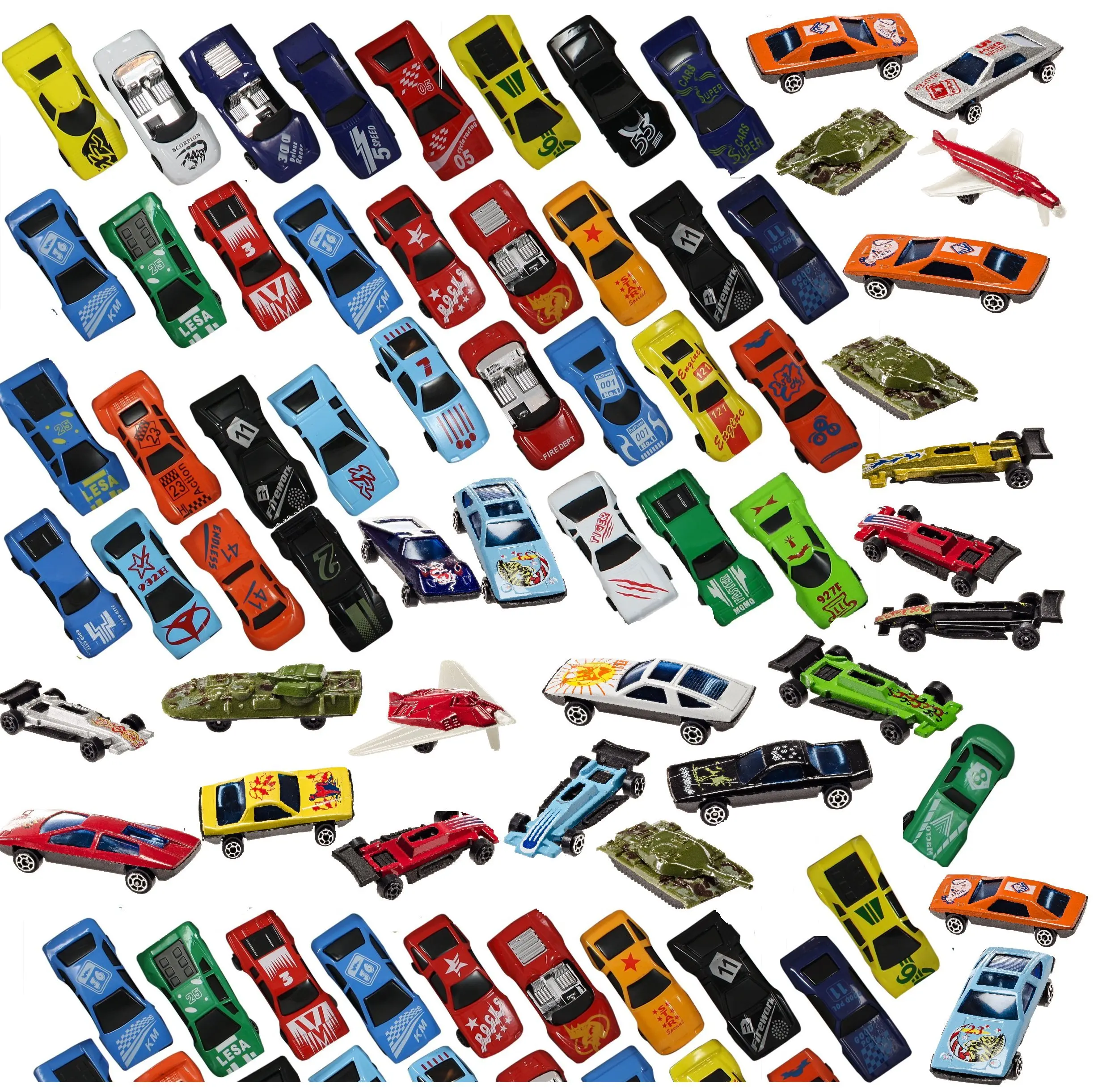 100 toy cars