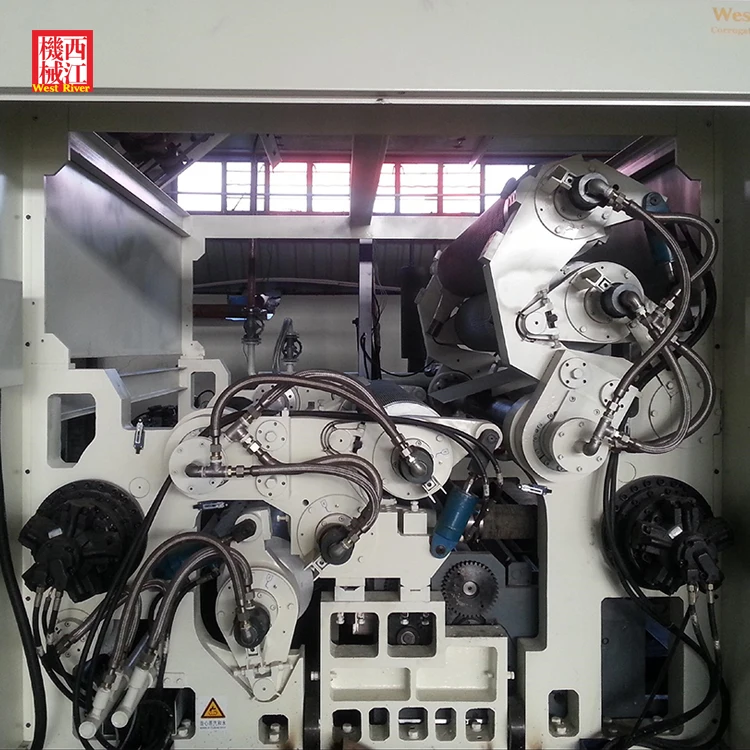 Corrugated Cardboard Production Line Fast Change Inner Vacuum Single Facer