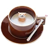 Bulk Ceramic 3D Bear Mug With Bear Inside Figurine Cup