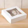 2015 popular cake box Best quality Custom Printed Cup cake Box with pvc Window
