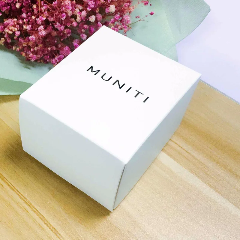 MUNITI Box Brand Fashion muniti Watch & Casual Black Paper Case (Sell box with watch together, dont sell empty box)