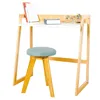 Wooden modern simple kids wood study table and chair set designs