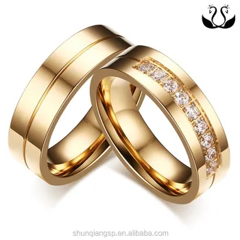 24k Gold Dubai Weddings Rings Jewelry,Stainless Steel Rings - Buy 24k ...