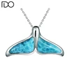 Best cost-effective larimar silver 925 pendant 925 co jewelry sea life larimar whale tail pendant