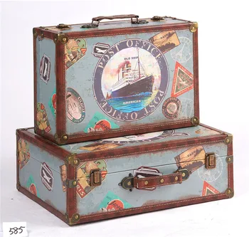 leather trunk suitcase