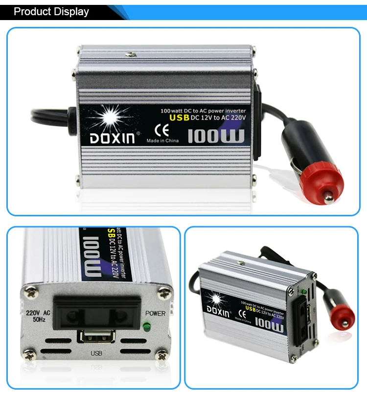 High Quality Usb Output 100w Dc Input 12v/24v Optional Ac Output 110v