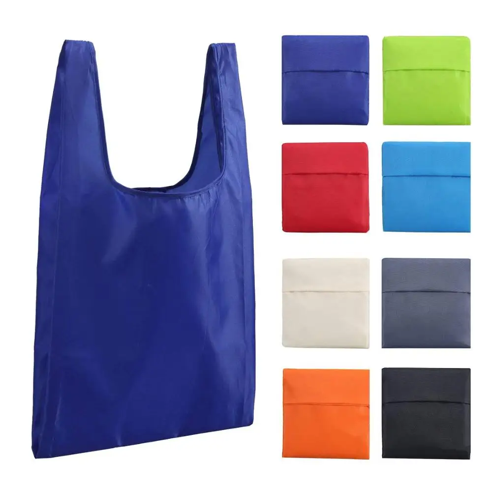 

Customized Logo polyester foldable reusable tote shopping bag with printing logo, Customized color