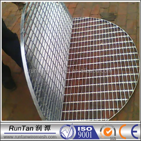 Metal Door Mat Steel Grating Galvanized Semicircular Doorstep Grid