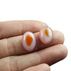 Agate Loose gemstone Red eye pattern beauty Design red Jade ring face for Decorate beautifully