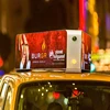 Modern design machine rgx taxi top p5 led digital remote timer car starter p6 outdoor screen/taxi advertising sign