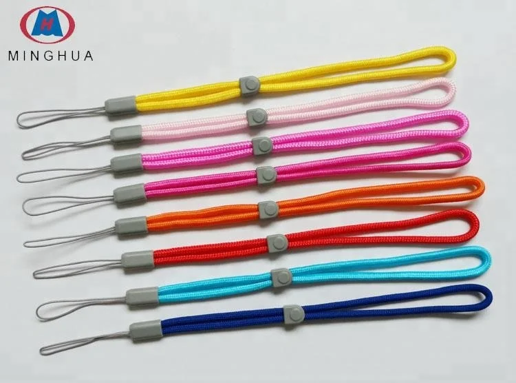 
China factory custom cell phone wrist strap with glide buckle 