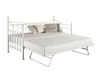 sleep design white or black Single metak Day Bed with Pull Out Guest Trundle Day Bed