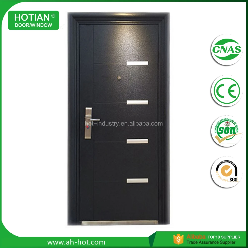 Lowes Price Modern Gate House Security Steel Door For Entrance