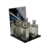 Custom logo paper insert simple design perfume counter display unit