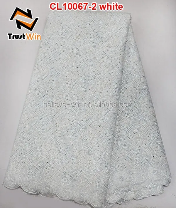 

austrian lace cotton fabric voile lace 2015 of CL10067 white