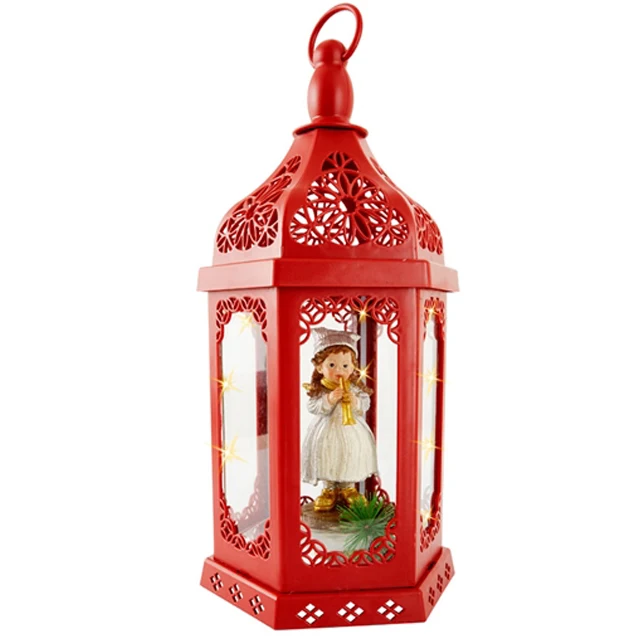 Resin Girl Plastic Christmas Hanging Cnadle Light Led Lantern - Buy ...