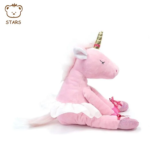 unicorn soft toy pink