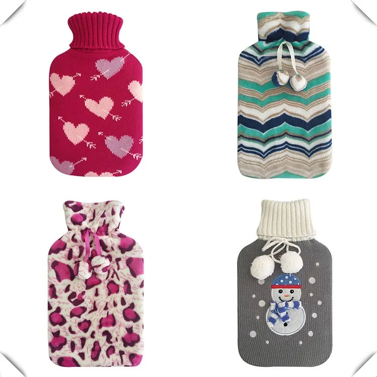 rubber luxury target hot water bottle with fleece cover_8