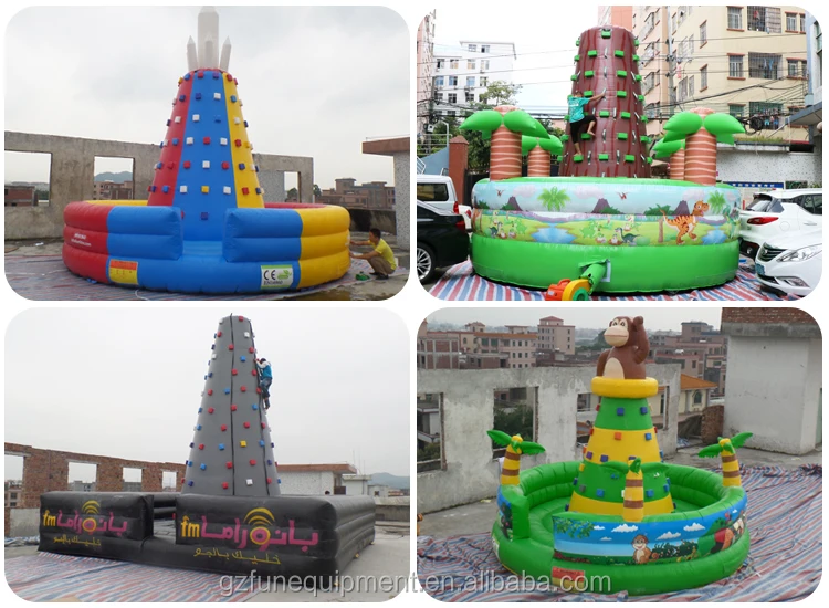 inflatable rock wall