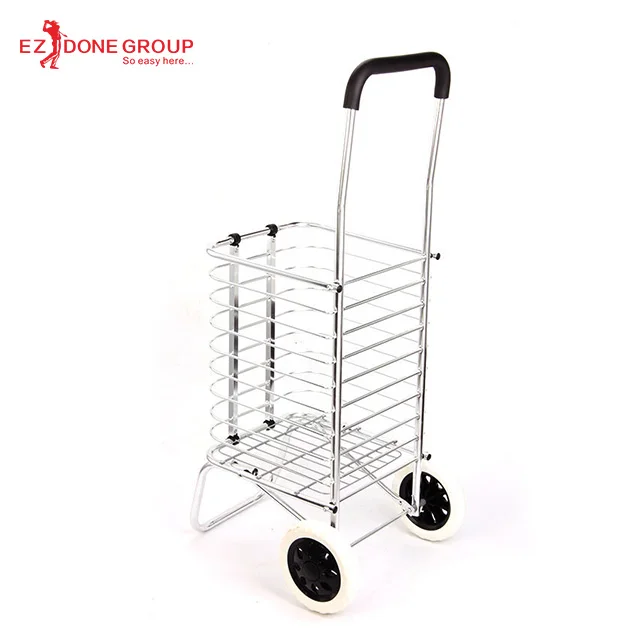 
Aluminum alloy foldable vegetable shopping trolley supermarket cart for seniors 