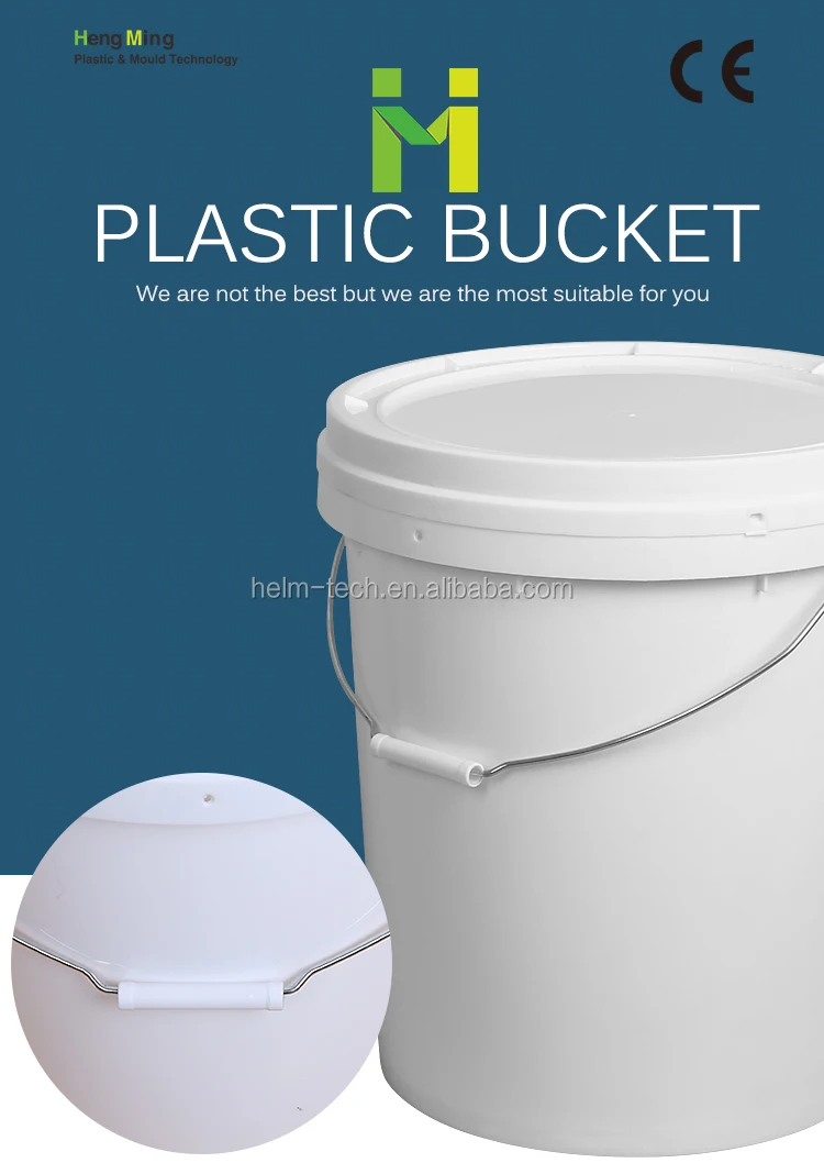25l Plastic White Round Paint Bucket With Screw Lid Buy Plastic Paint