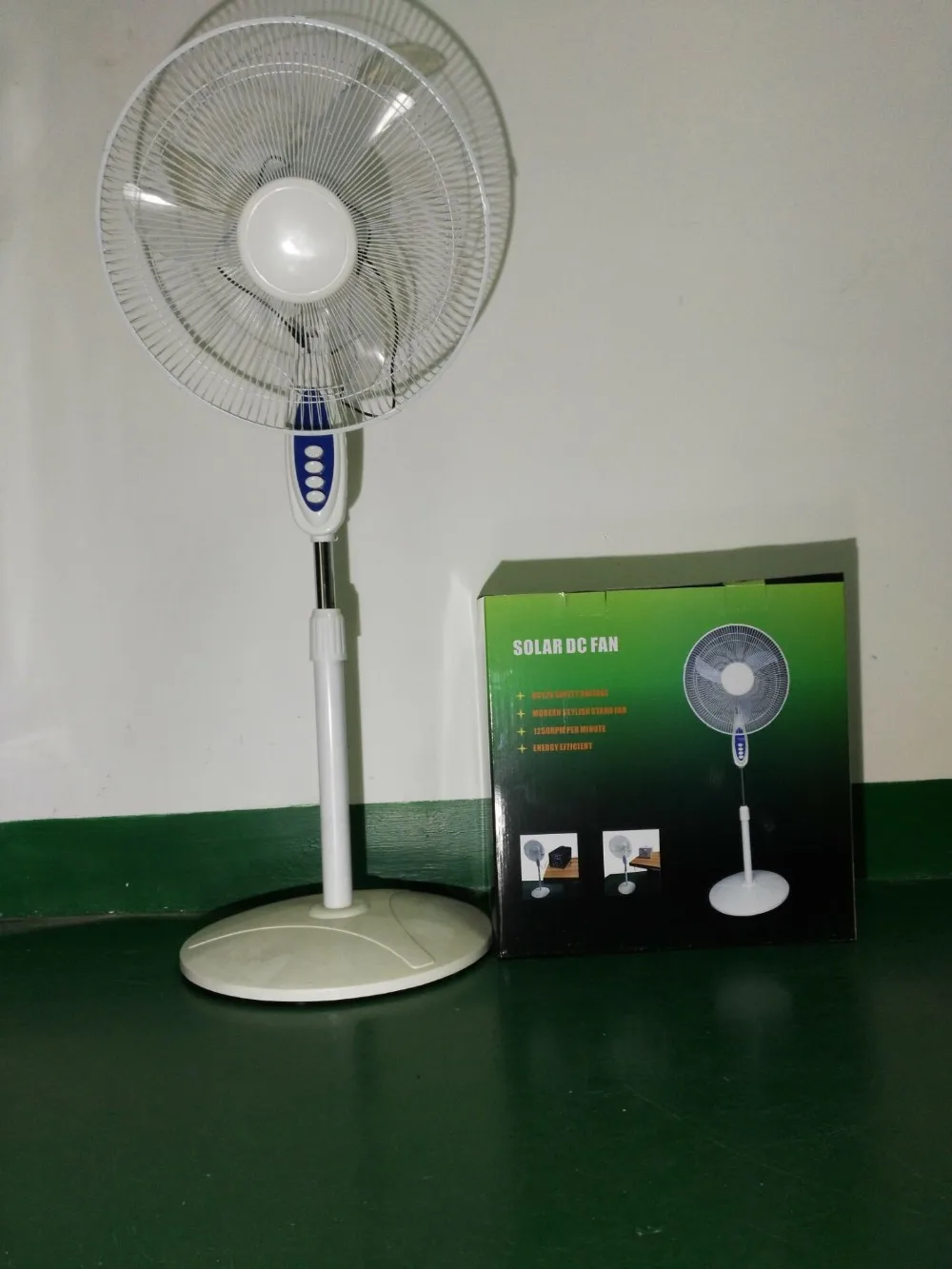 Portable solar energy system for home use DC fan and lighting