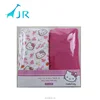 2016 china baby hello kitty muslin wrap 100% cotton summer swaddle blanket gauze towel tettra cloths