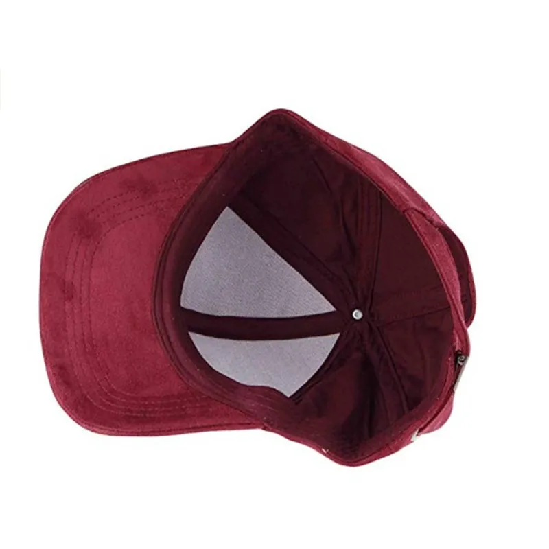 Oempromo wholesale custom leather suede baseball cap