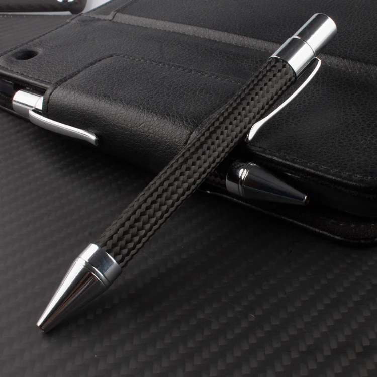 Carbon fiber accessories China Supplier High Luxury Office Accessory Carbon Fibre Carbon Fiber Ballpoint Pen
