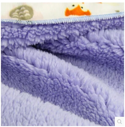 Бесплатная доставка новый летний короткие плюшевые мультфильм пункт одеяло детское двойной слой кондиционер одеяло супер-мягкие 76 X 102 см 350 г
