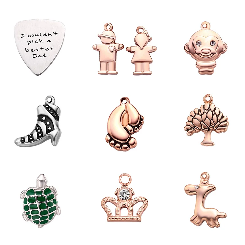 

Wholesale Stainless Steel Jewelry Cute Monkey Charms CZ Pendant Jewelry Accessories