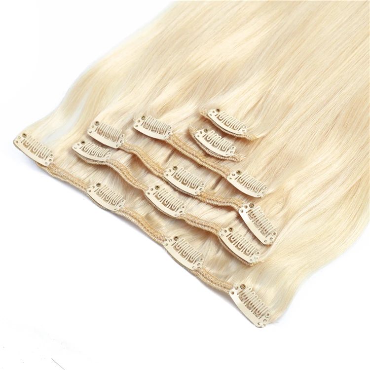 120g 22 613 Bleach Blonde 10 Pieces Set Double Drawn Thickness
