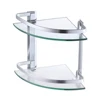 Classic 2 Tiers Glass Shelf/Clear Float Tempered Glass Shelf for Home Storage