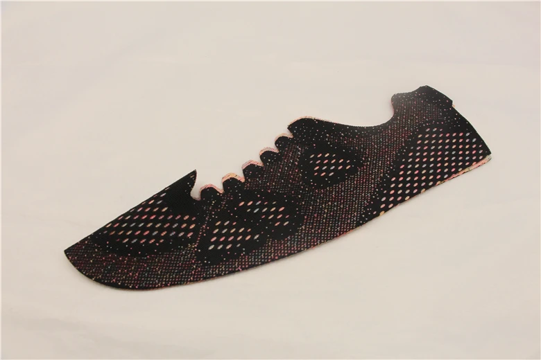Durable polyester semi finished colorful mesh jacquard running vamp fabric shoe upper knitted