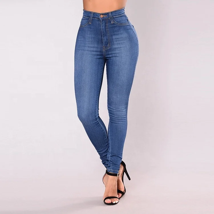 

Popular top quality women ripped jeans made in China, N/a