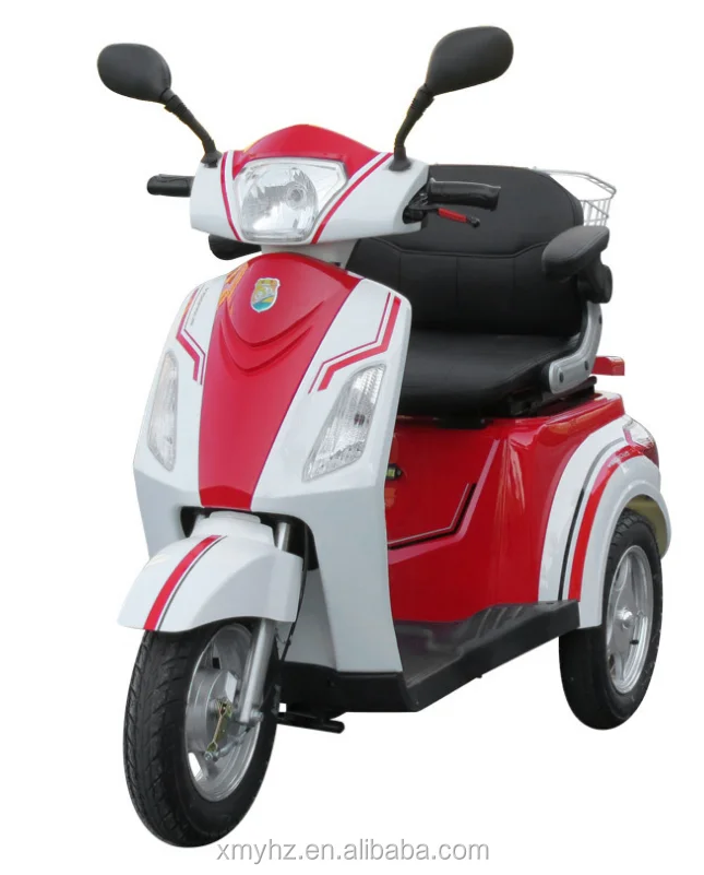 48V 500W cheap brushless electric 3 wheel scooter with 1 seat for elder and disabled