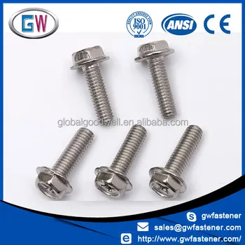 washer head machine screws