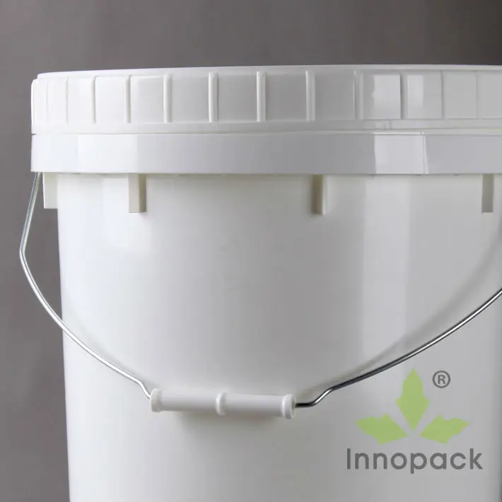 Virgin Pp White Screw Lid Plastic Bucket 20 Liter With Screw Top With