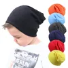 New baby street dance hip hop hat boys girls knitted cap winter warm solid color children hat