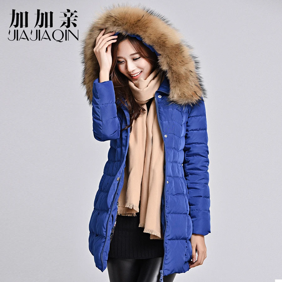 JIAJIAQIN 2016 font b winter b font duck down jacket women long coat parkas thickening Female